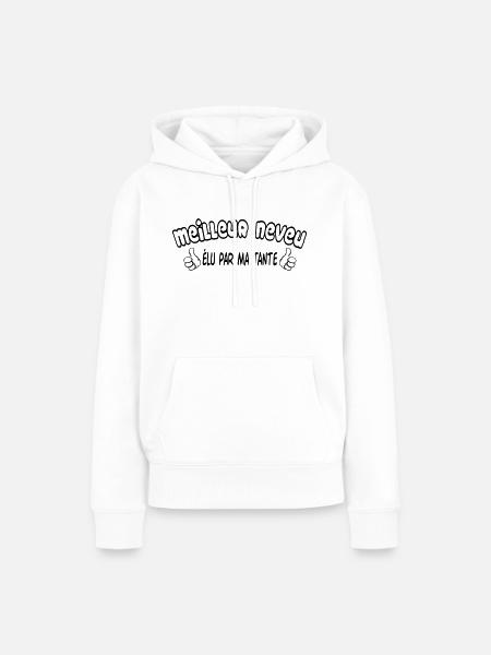 BESTER Neffe - Frauen Premium Bio Hoodie - Weiß
