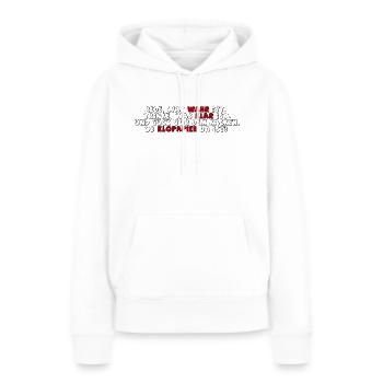 WC - Frauen Premium Bio Hoodie - Weiß - Vorne - Julia (174cm)