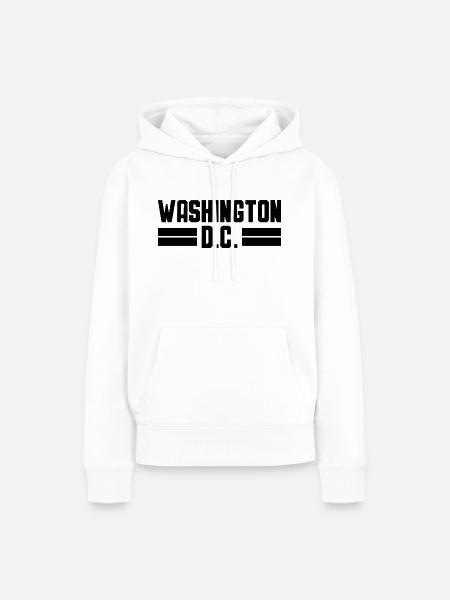 WASHINGTON DC Desing - Frauen Premium Bio Hoodie - Weiß