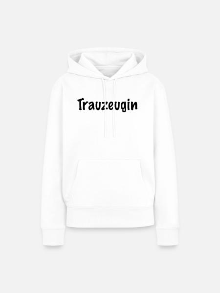 trauzeugin - Frauen Premium Bio Hoodie - Weiß