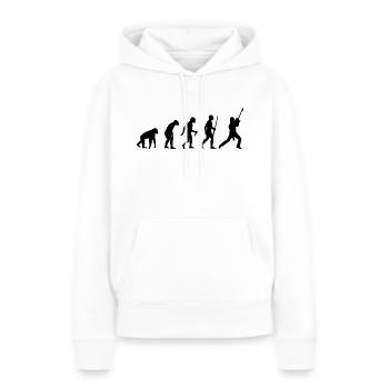 Electro Guitar Evolution - Frauen Premium Bio Hoodie - Weiß - Vorne - Julia (174cm)