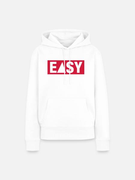 easy - Frauen Premium Bio Hoodie - Weiß
