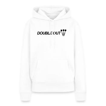 dard, 180, triple, fléchettes, club, acier,double - Sweat à capuche Premium bio Femme - blanc - Devant - Julia (174cm)