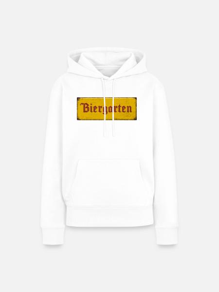 Biergarten - Frauen Premium Bio Hoodie - Weiß