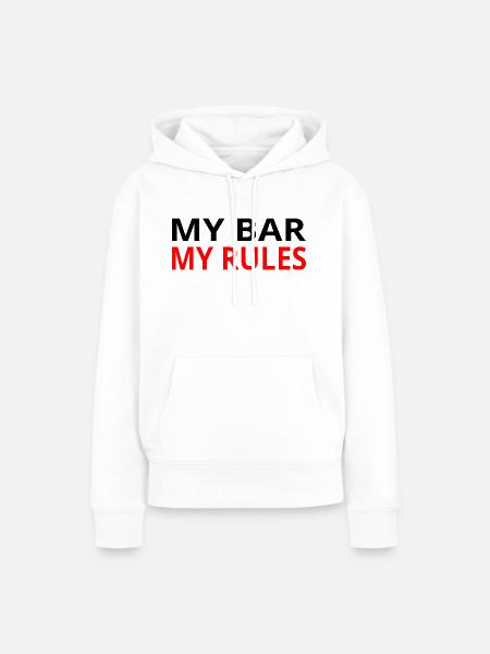 Bar - Frauen Premium Bio Hoodie - Weiß