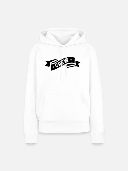Crew - Frauen Premium Bio Hoodie - Weiß