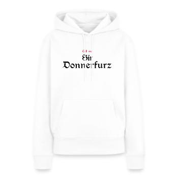 Sir Donnerfurz - Sweat à capuche Premium bio Femme - blanc - Devant - Julia (174cm)