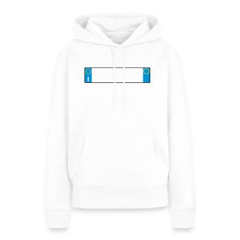 plaque Italie_g1 - Sweat à capuche Premium bio Femme - blanc - Devant - Julia (174cm)