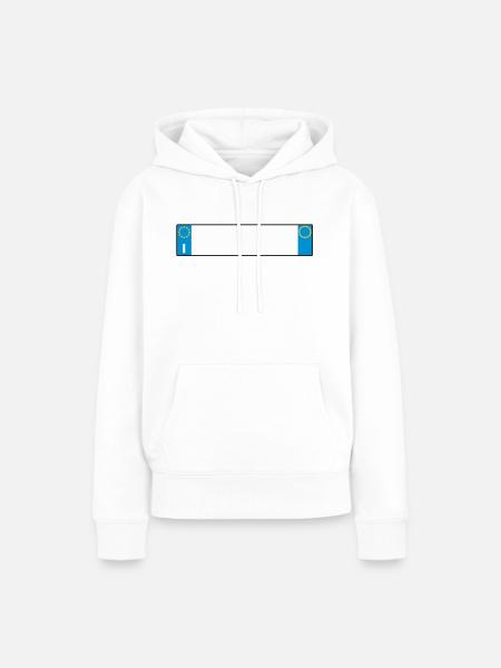 license plate Italy_g1 - Women’s Premium Organic Hoodie - white