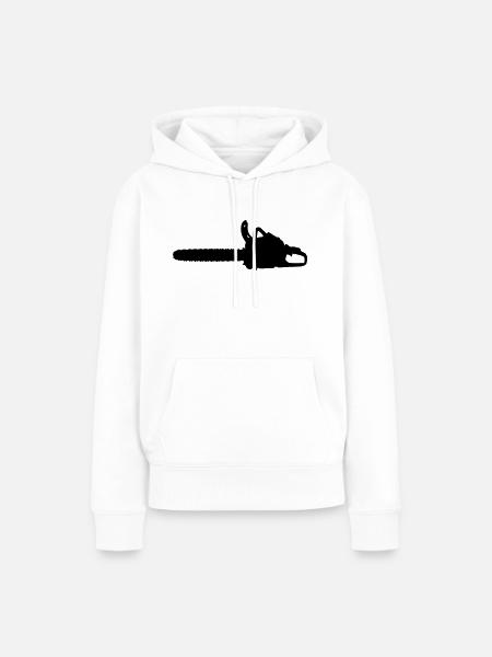 kettensage - Frauen Premium Bio Hoodie - Weiß