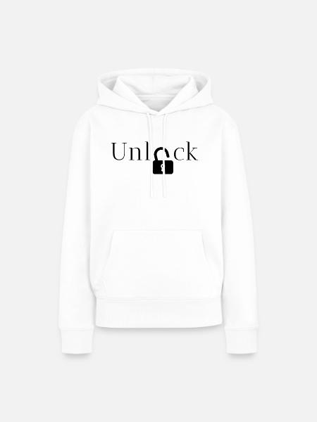 Geschenkidee freischalten - Frauen Premium Bio Hoodie - Weiß