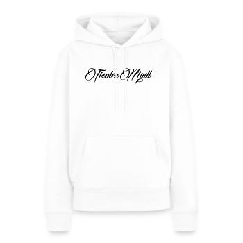 Tiroler Madl - Farbwechsel möglich - Frauen Premium Bio Hoodie - Weiß - Vorne - Julia (174cm)