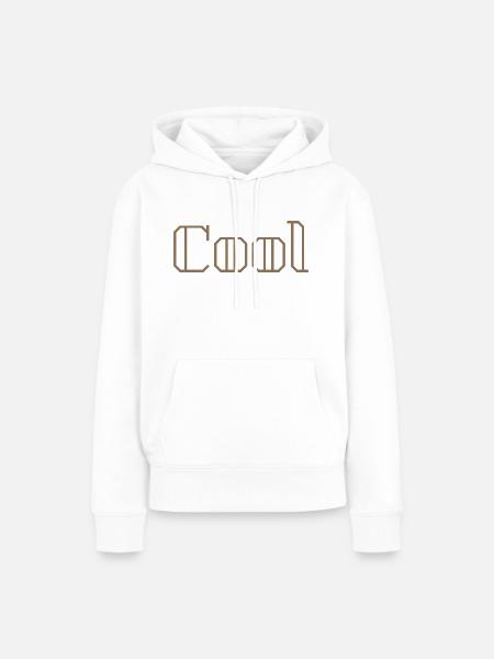 Cool - Frauen Premium Bio Hoodie - Weiß