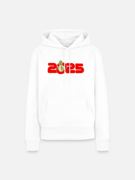 2025 chinesisches Neujahr - Frauen Premium Bio Hoodie - Weiß