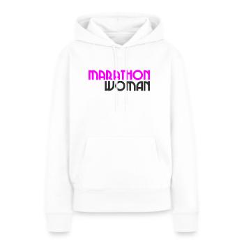 Marathon Woman - Running - Endurance - Sport - Women’s Premium Organic Hoodie - white - Front - Julia (174cm)