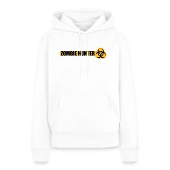 zombie hunter Halloween Quote - Women’s Premium Organic Hoodie - white - Front - Julia (174cm)