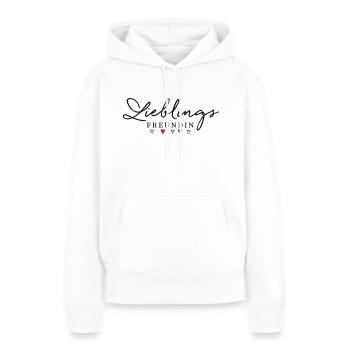 Lieblingsfruendin - Lieblings Freundin - Frauen Premium Bio Hoodie - Weiß - Vorne - Julia (174cm)