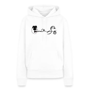 Gesicht schreiende Früchte - Frauen Premium Bio Hoodie - Weiß - Vorne - Julia (174cm)