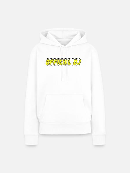 official dj 002 - Frauen Premium Bio Hoodie - Weiß