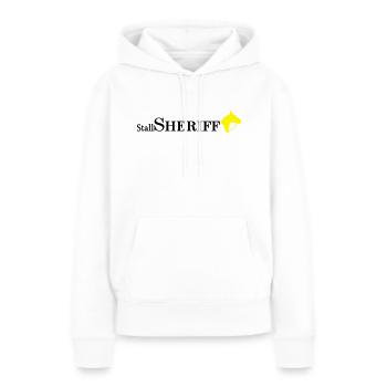 Stallsheriff-3 - Frauen Premium Bio Hoodie - Weiß - Vorne - Julia (174cm)