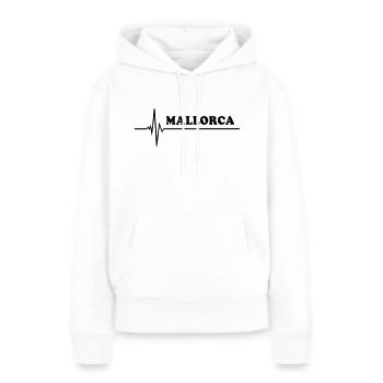 Mallorca - Sweat à capuche Premium bio Femme - blanc - Devant - Julia (174cm)