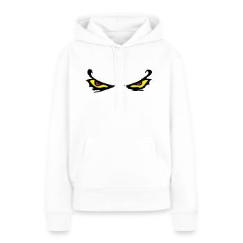Yeux mauvais - Sweat à capuche Premium bio Femme - blanc - Devant - Julia (174cm)