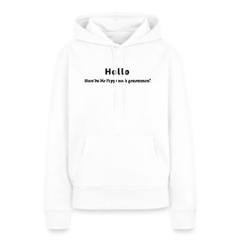 Hast du die Pepps noch genommen? - Frauen Premium Bio Hoodie - Weiß - Vorne - Julia (174cm)