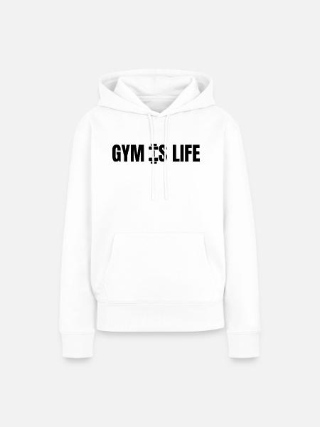 gymislife - Frauen Premium Bio Hoodie - Weiß
