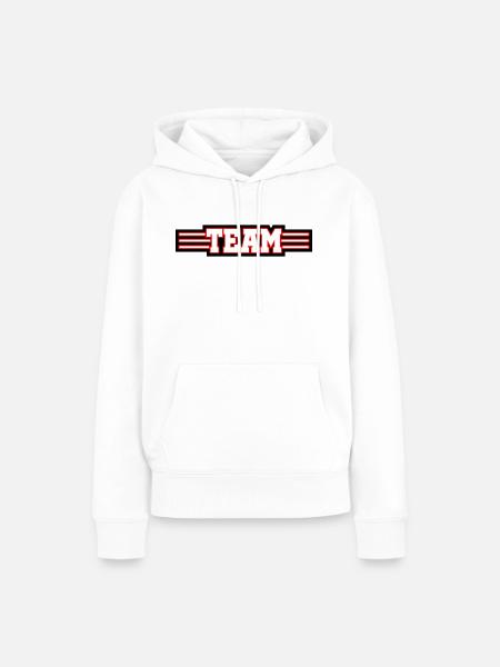 Team Design - Frauen Premium Bio Hoodie - Weiß