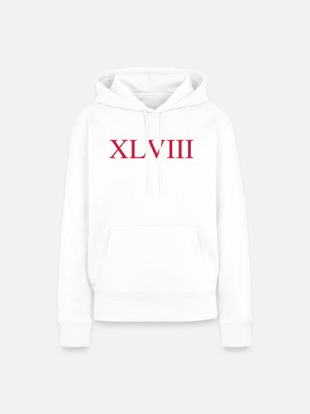48 - Frauen Premium Bio Hoodie - Weiß