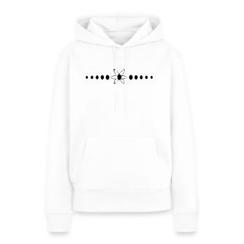 Universum Space Weltall Muster Unendlich Kosmos - Frauen Premium Bio Hoodie - Weiß - Vorne - Julia (174cm)