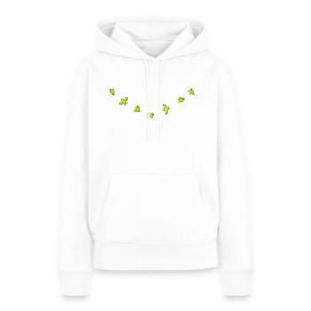 Birdies - Frauen Premium Bio Hoodie - Weiß - Vorne - Julia (174cm)