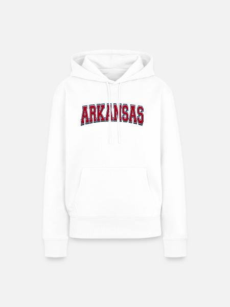 Arkansas - Frauen Premium Bio Hoodie - Weiß