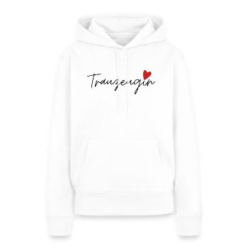 Demoiselle d’honneur - Sweat à capuche Premium bio Femme - blanc - Devant - Julia (174cm)