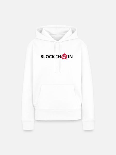 blockchain - Frauen Premium Bio Hoodie - Weiß