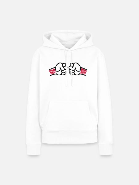 Brothers for Life Logo - Frauen Premium Bio Hoodie - Weiß