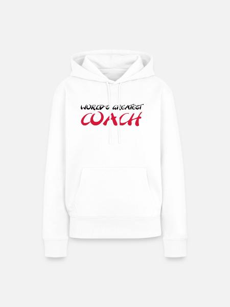 World's greatest Coach - Frauen Premium Bio Hoodie - Weiß