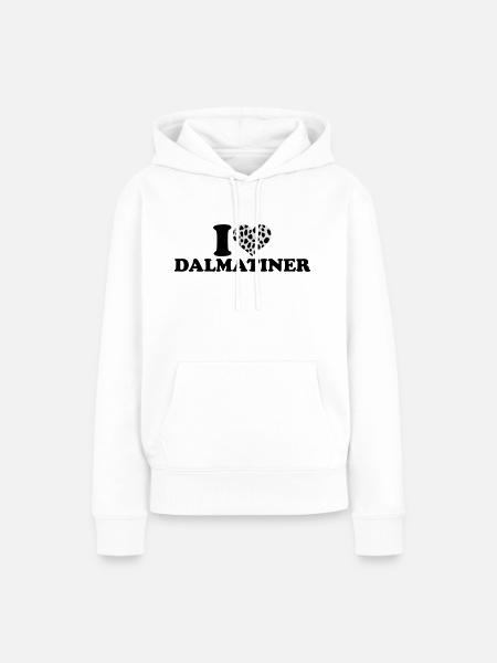 Dalmatiner - Frauen Premium Bio Hoodie - Weiß