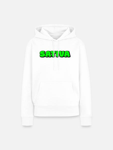 sativa - Frauen Premium Bio Hoodie - Weiß