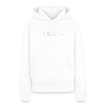 Rome - Sweat à capuche Premium bio Femme - blanc - Devant - Julia (174cm)