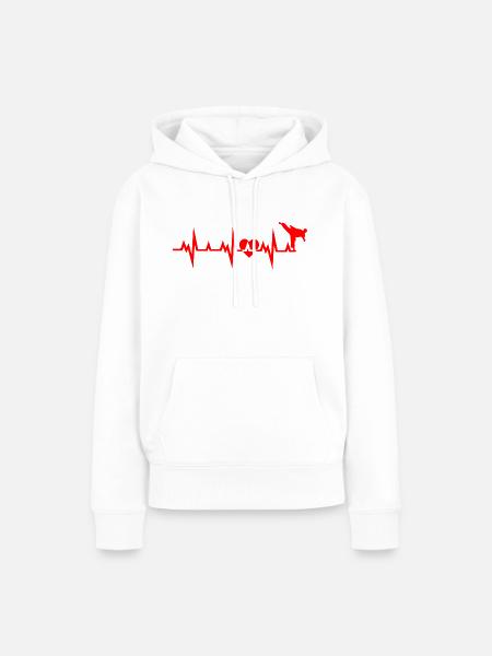 Karate Boxing Fighting - Frauen Premium Bio Hoodie - Weiß