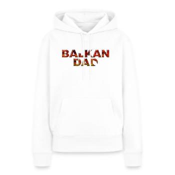 Balkan, Bosnien, Serbien, Kroatien, Jugoslawien, Mazedonien - Frauen Premium Bio Hoodie - Weiß - Vorne - Julia (174cm)