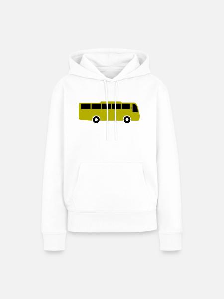 bus - Frauen Premium Bio Hoodie - Weiß