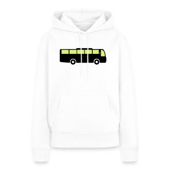 bus - Frauen Premium Bio Hoodie - Weiß - Vorne - Julia (174cm)