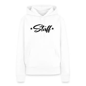 staff - Frauen Premium Bio Hoodie - Weiß - Vorne - Julia (174cm)