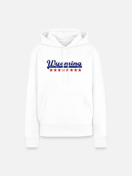 wyoming - Frauen Premium Bio Hoodie - Weiß