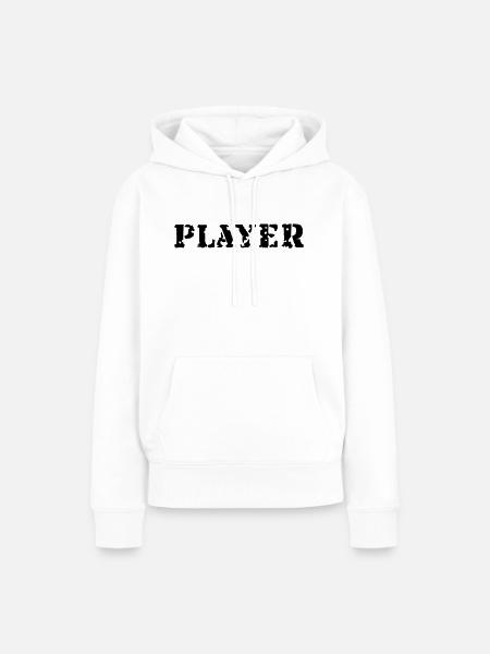 Player - Frauen Premium Bio Hoodie - Weiß
