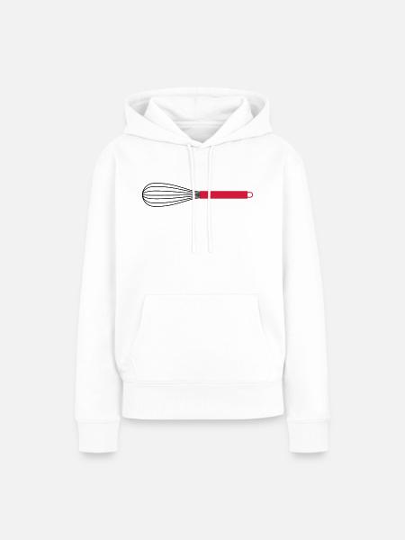 Schneebesen, 2fb - Frauen Premium Bio Hoodie - Weiß