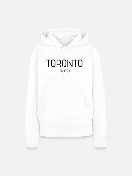 Toronto - Frauen Premium Bio Hoodie - Weiß