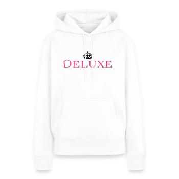 Deluxe Luxus Baby - Frauen Premium Bio Hoodie - Weiß - Vorne - Julia (174cm)